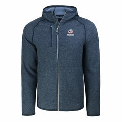 Green Bay Packers Cutter & Buck Americana Mainsail Full-Zip Hooded Jacket Heather Navy