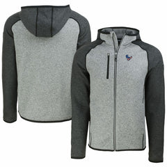 Houston Texans Cutter & Buck Americana Mainsail Full-Zip Hooded Jacket Heather Gray/Heather Charcoal