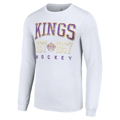 NHL Los Angeles Kings Starter Retro Graphic Long Sleeve Crew T-Shirt - White