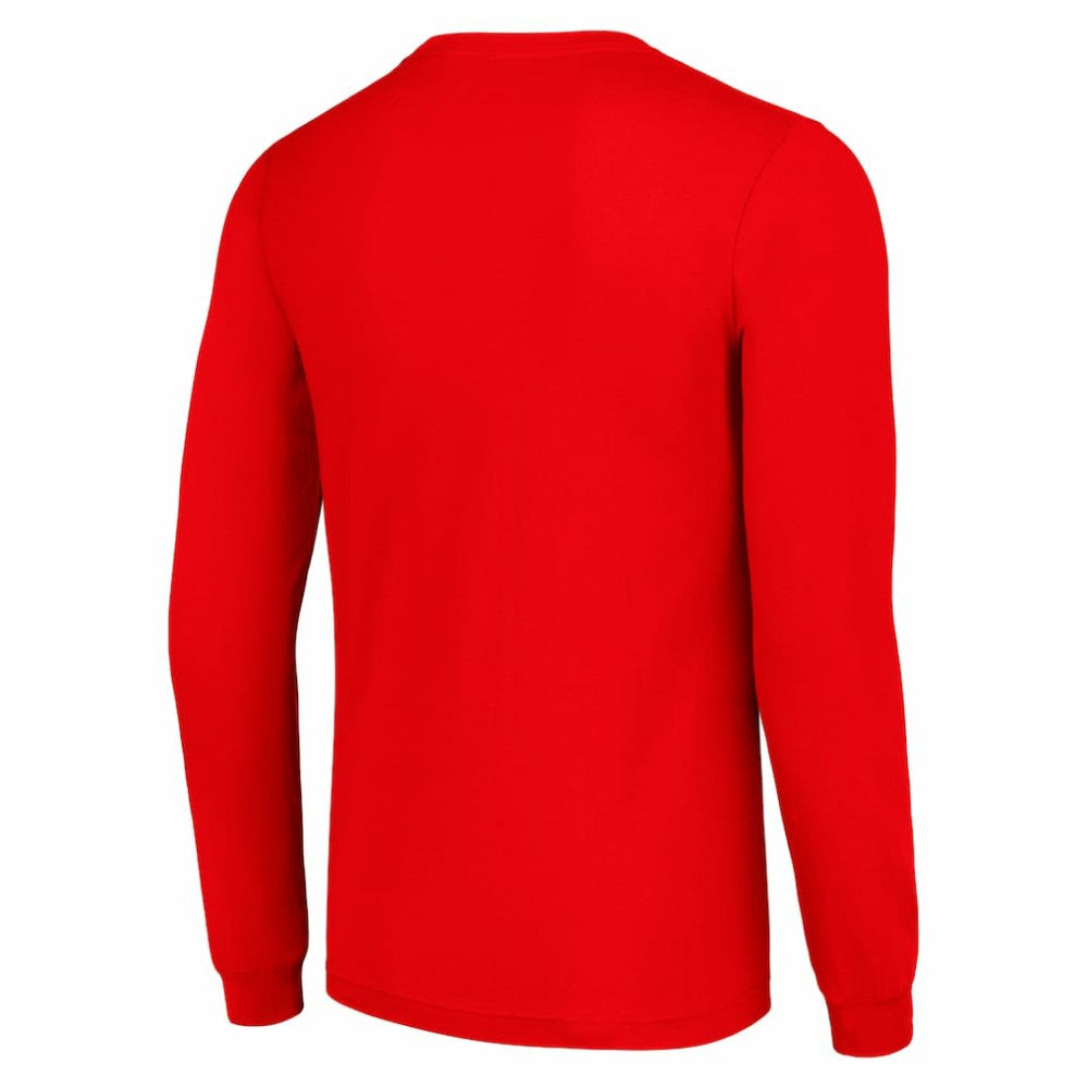 NHL Calgary Flames Starter Retro Graphic Long Sleeve Crew T-Shirt - Red