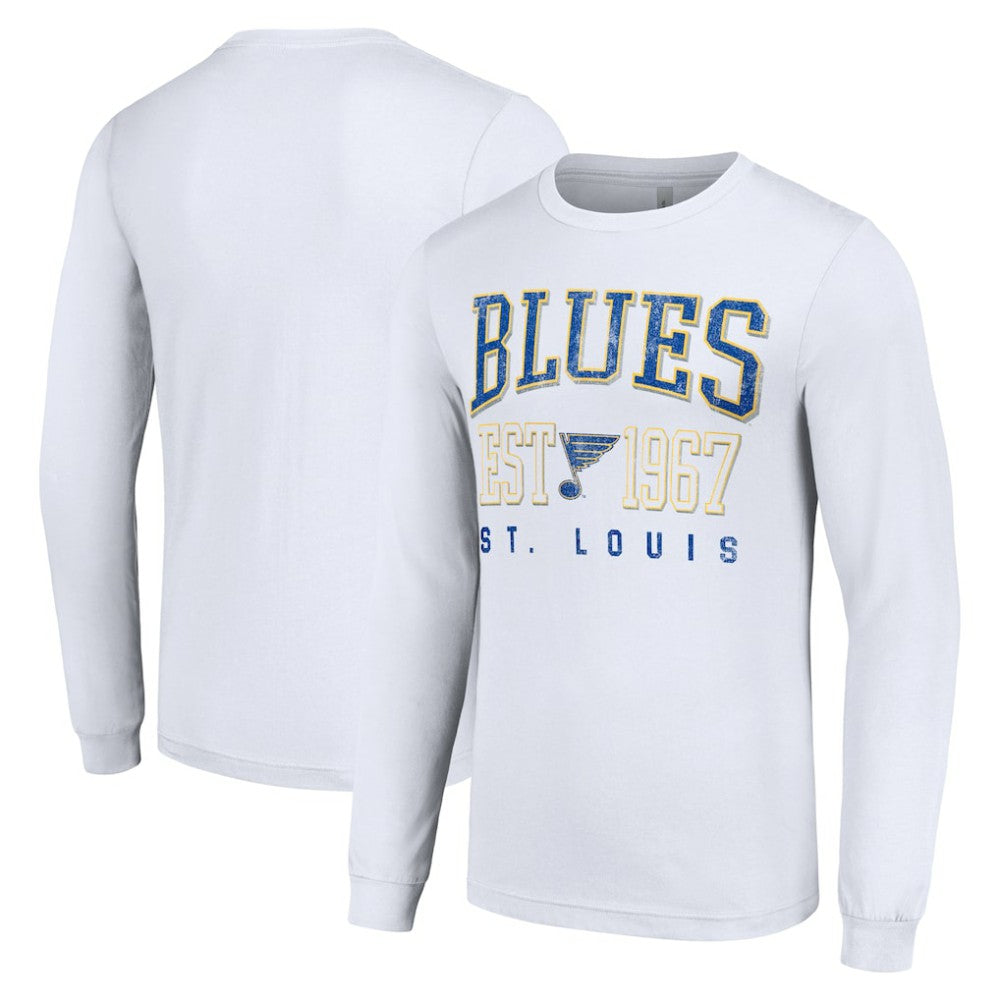 NHL St. Louis Blues Starter Retro Graphic Long Sleeve Crew T-Shirt - White