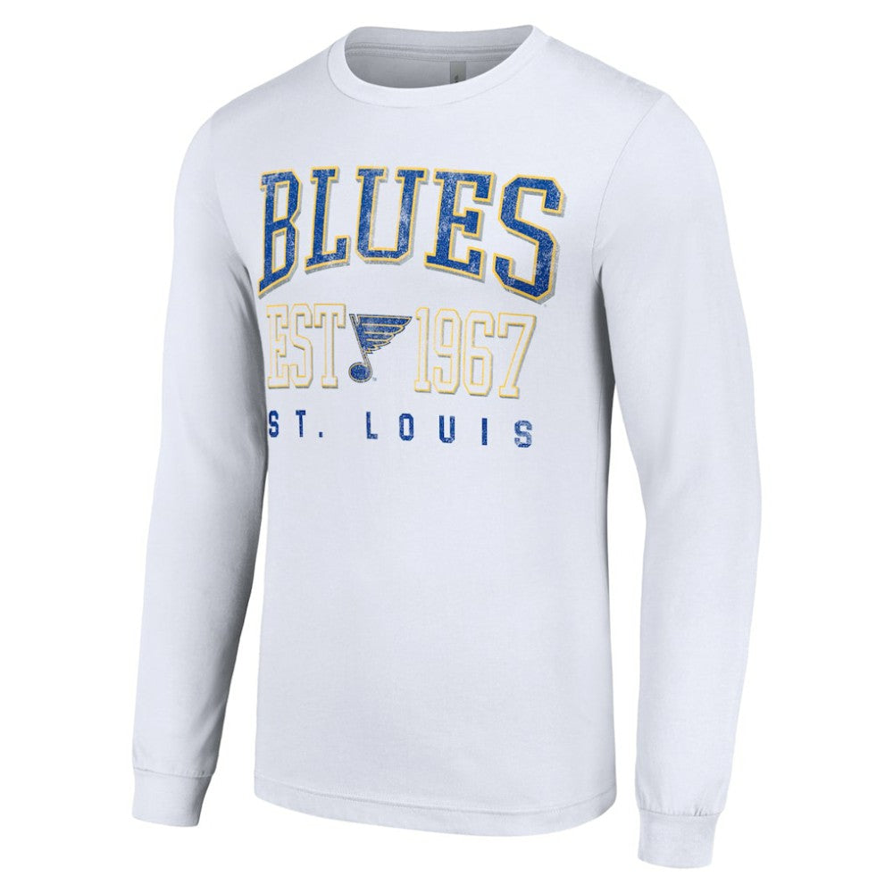 NHL St. Louis Blues Starter Retro Graphic Long Sleeve Crew T-Shirt - White