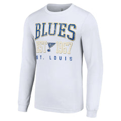 NHL St. Louis Blues Starter Retro Graphic Long Sleeve Crew T-Shirt - White
