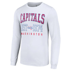 NHL Washington Capitals Starter Retro Graphic Long Sleeve Crew T-Shirt - White