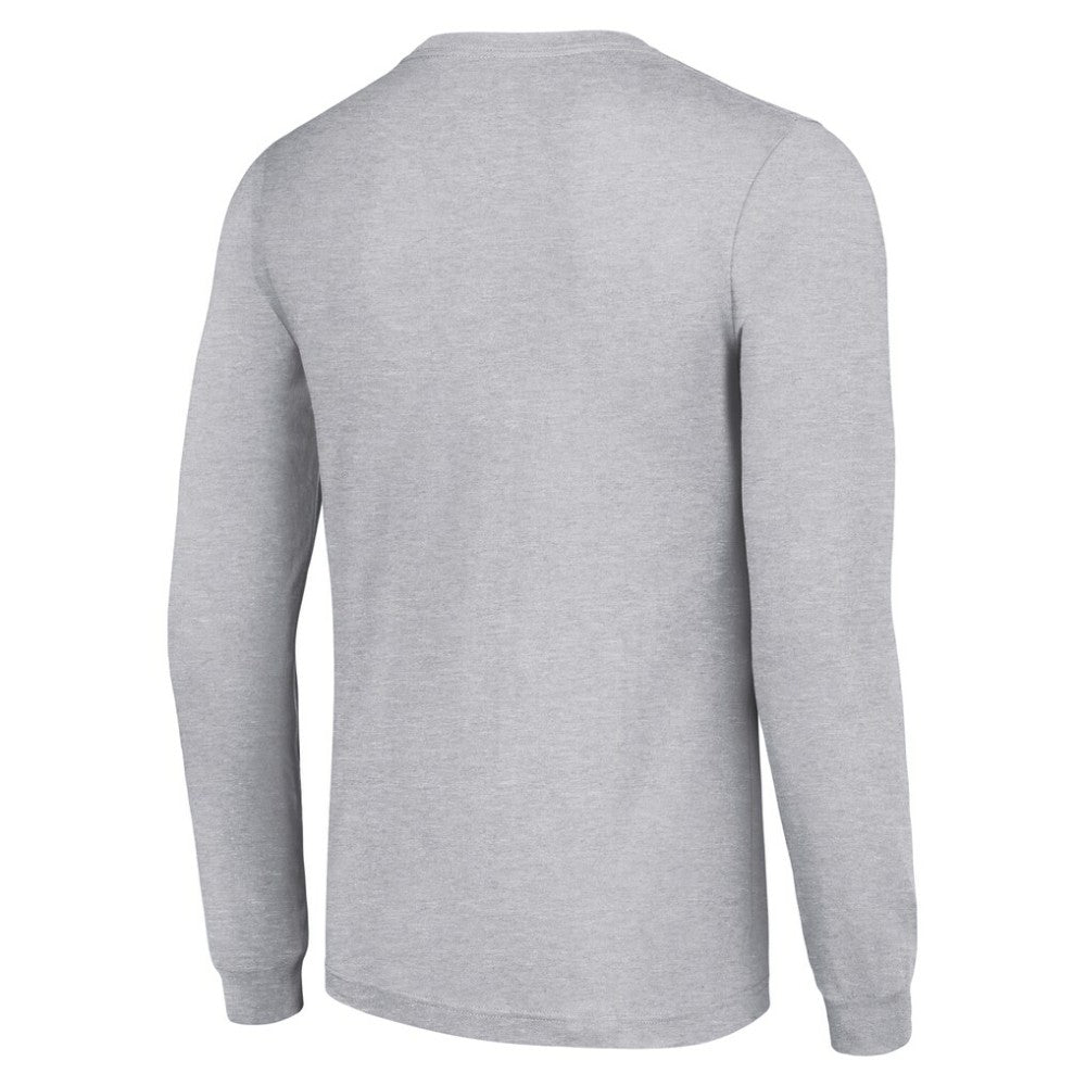 NHL Detroit Red Wings Starter Retro Graphic Long Sleeve Crew T-Shirt - Heather Gray