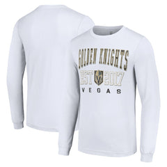 NHL Vegas Golden Knights Starter Logo Graphic Long Sleeve T-Shirt - White