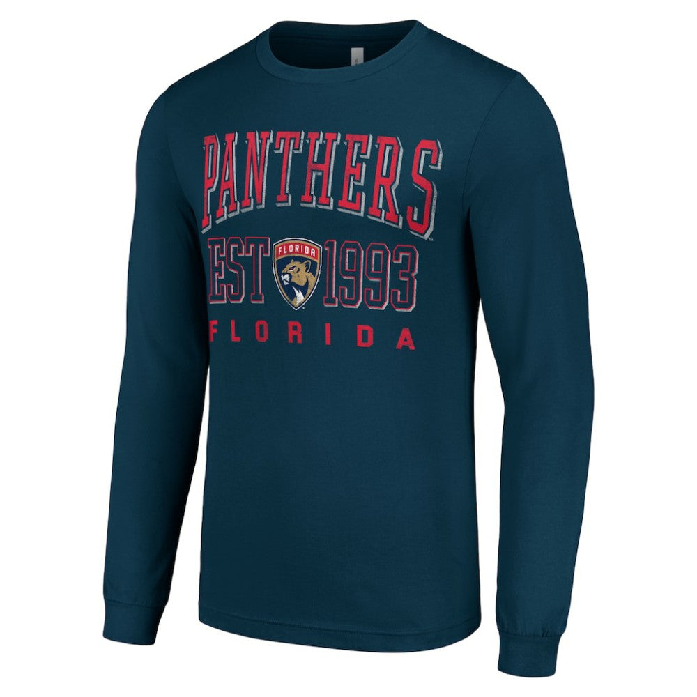 NHL Florida Panthers Starter Logo Graphic Long Sleeve T-Shirt - Navy
