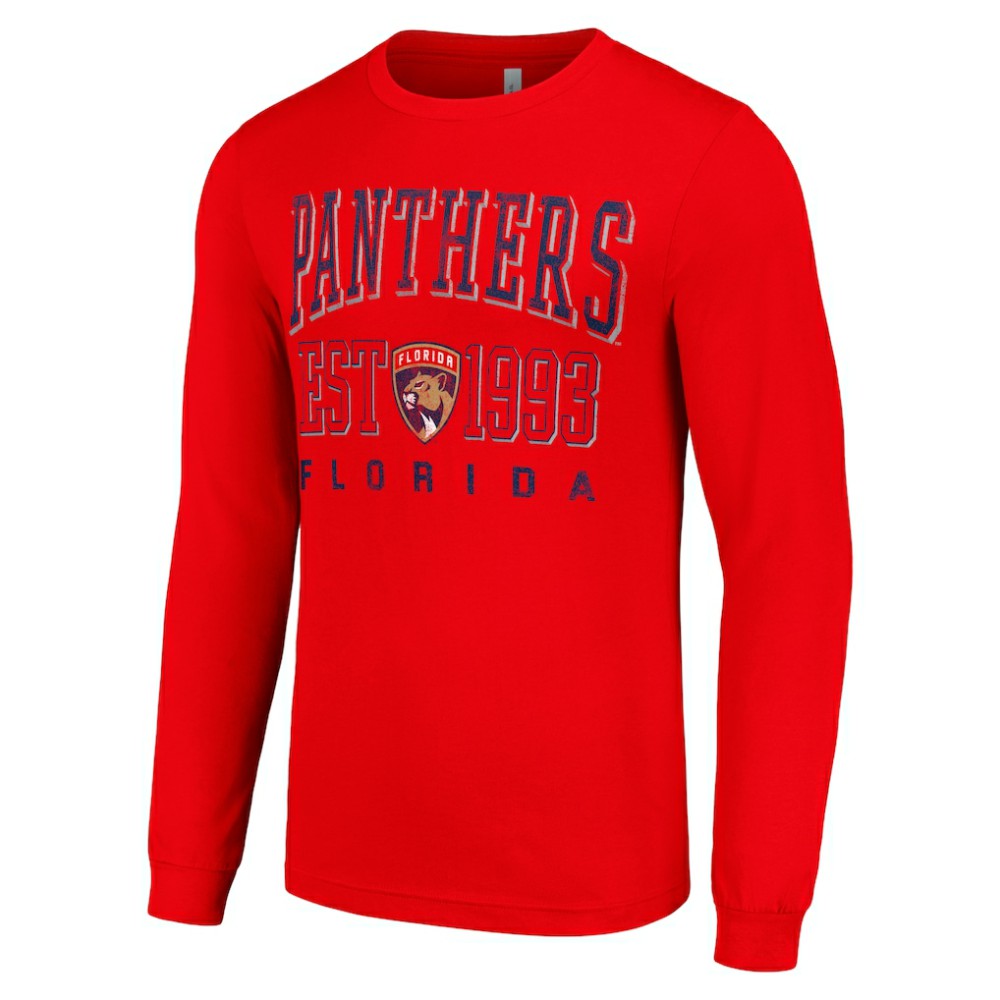 NHL Florida Panthers Starter Logo Graphic Long Sleeve T-Shirt - Red