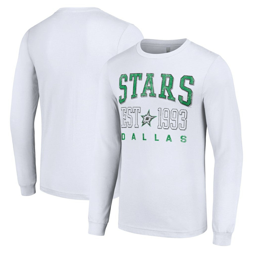 NHL Dallas Stars Starter Logo Graphic Long Sleeve T-Shirt - White