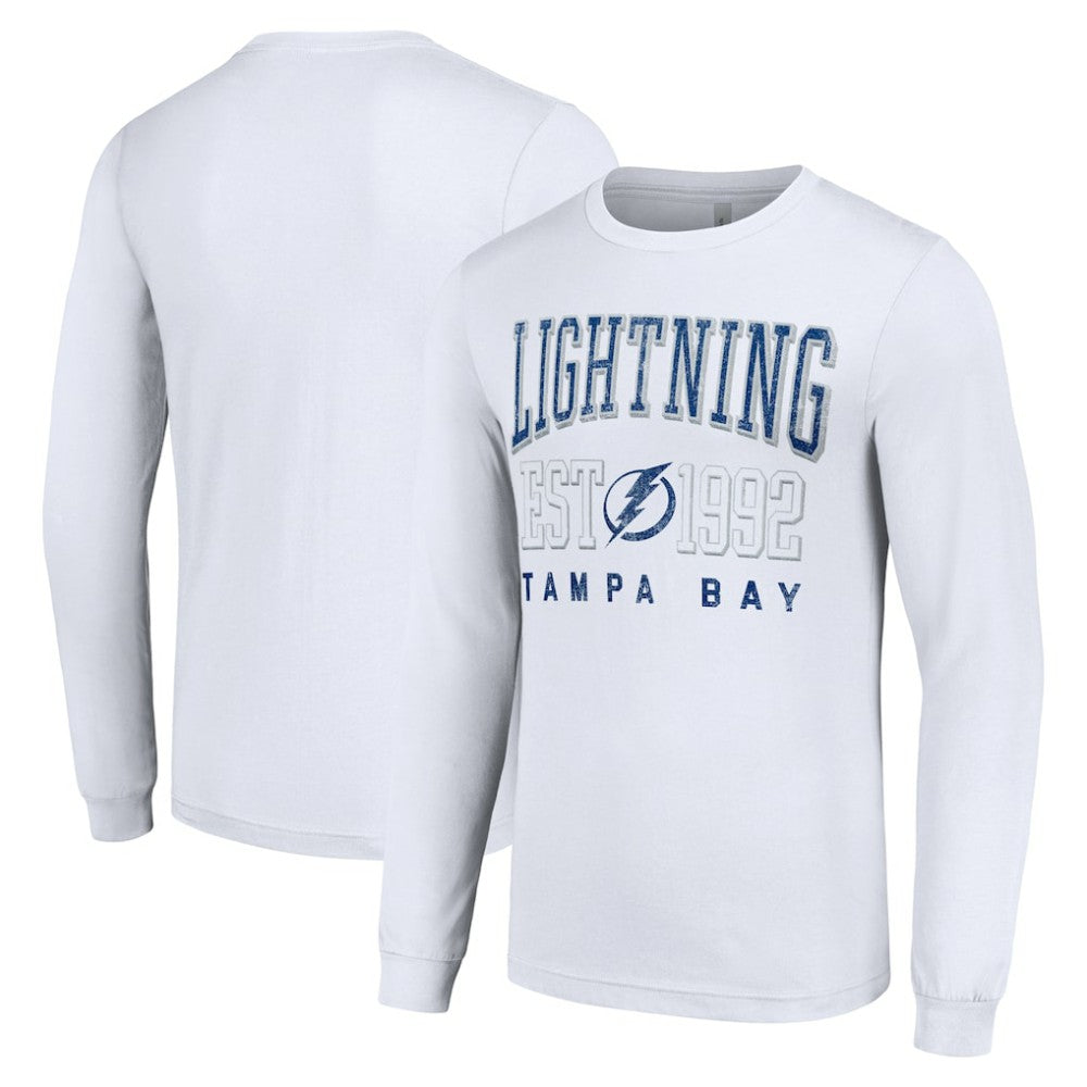 NHL Tampa Bay Lightning Starter Logo Graphic Long Sleeve T-Shirt - White