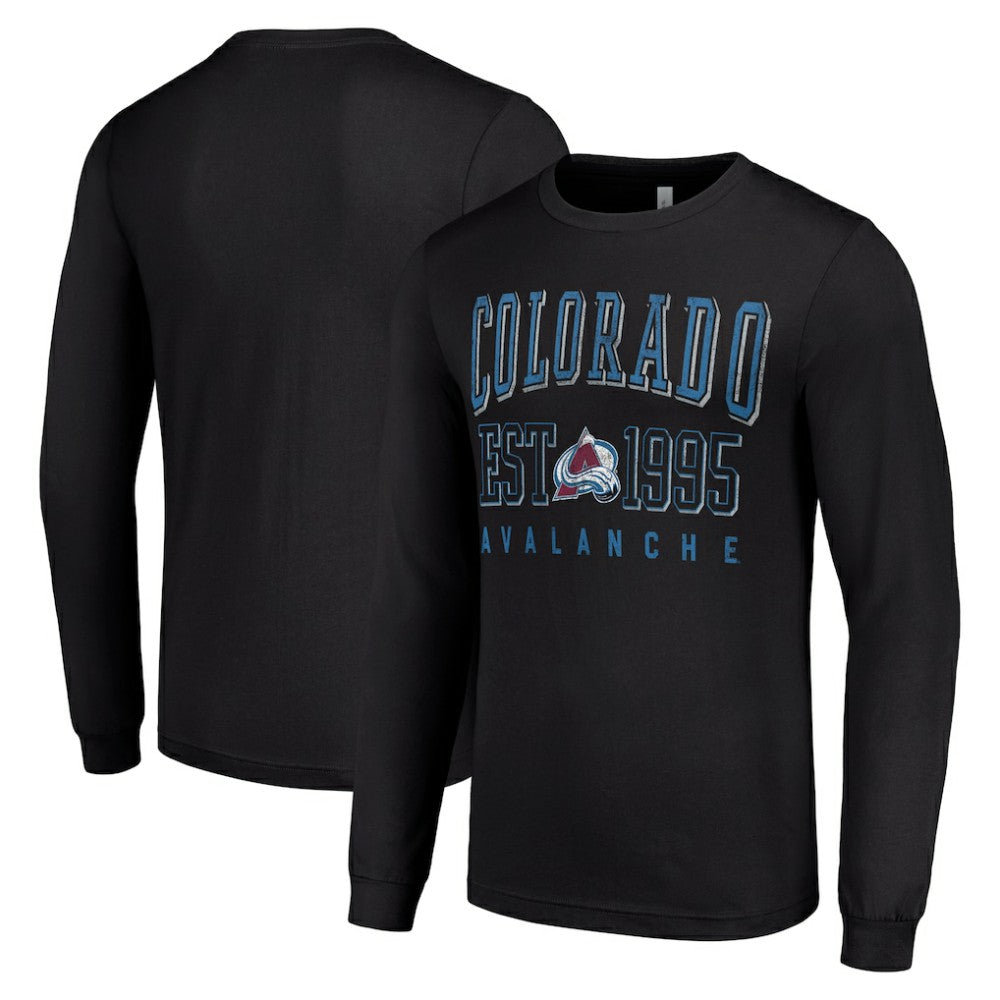NHL Colorado Avalanche Starter Logo Graphic Long Sleeve T-Shirt - Black