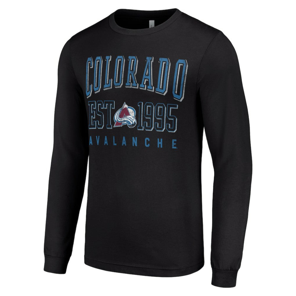 NHL Colorado Avalanche Starter Logo Graphic Long Sleeve T-Shirt - Black