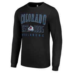 NHL Colorado Avalanche Starter Logo Graphic Long Sleeve T-Shirt - Black