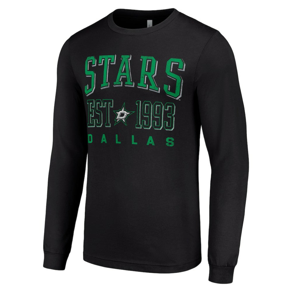 NHL Dallas Stars Starter Logo Graphic Long Sleeve T-Shirt - Black