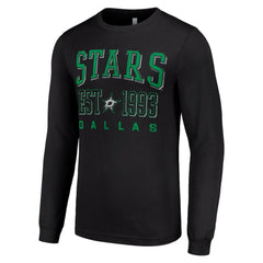 NHL Dallas Stars Starter Logo Graphic Long Sleeve T-Shirt - Black