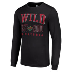 NHL Minnesota Wild Starter Logo Graphic Long Sleeve T-Shirt - Black