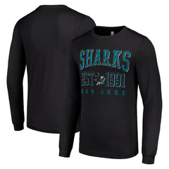 NHL San Jose Sharks Starter Logo Graphic Long Sleeve T-Shirt - Black