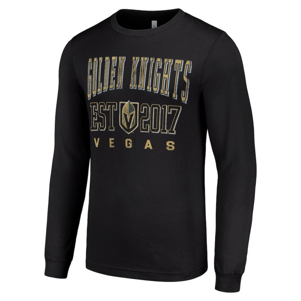 NHL Vegas Golden Knights Starter Logo Graphic Long Sleeve T-Shirt - Black
