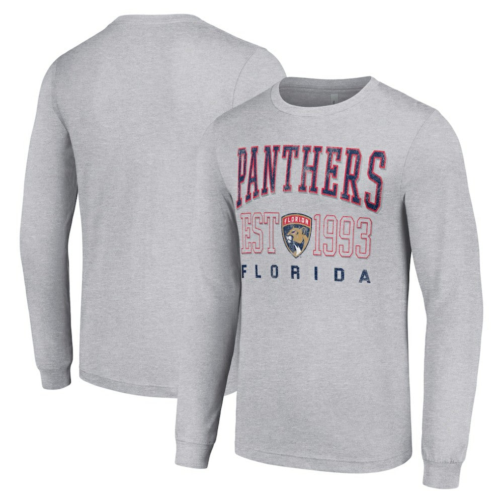 NHL Florida Panthers Starter Logo Graphic Long Sleeve T-Shirt - Heather Gray