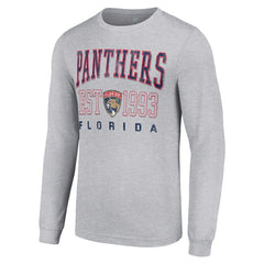 NHL Florida Panthers Starter Logo Graphic Long Sleeve T-Shirt - Heather Gray