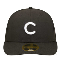 Chicago Cubs New Era Low Profile 59FIFTY Fitted Hat - Black Hats