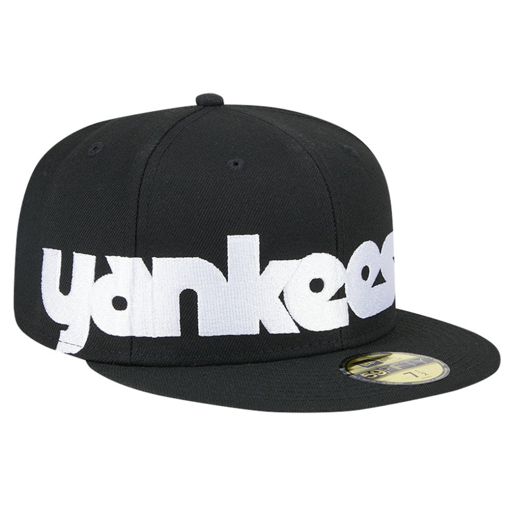 New York Yankees New Era Checkered Undervisor 59FIFTY Fitted Hat - Black Hats