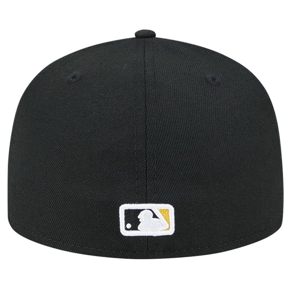 Pittsburgh Pirates New Era Checkered Undervisor 59FIFTY Fitted Hat - Black Hats