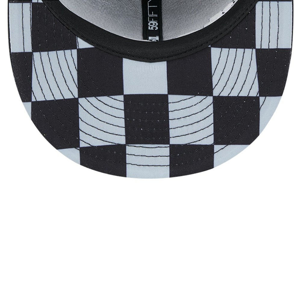 Chicago White Sox New Era Checkered Undervisor 59FIFTY Fitted Hat - Black Hats