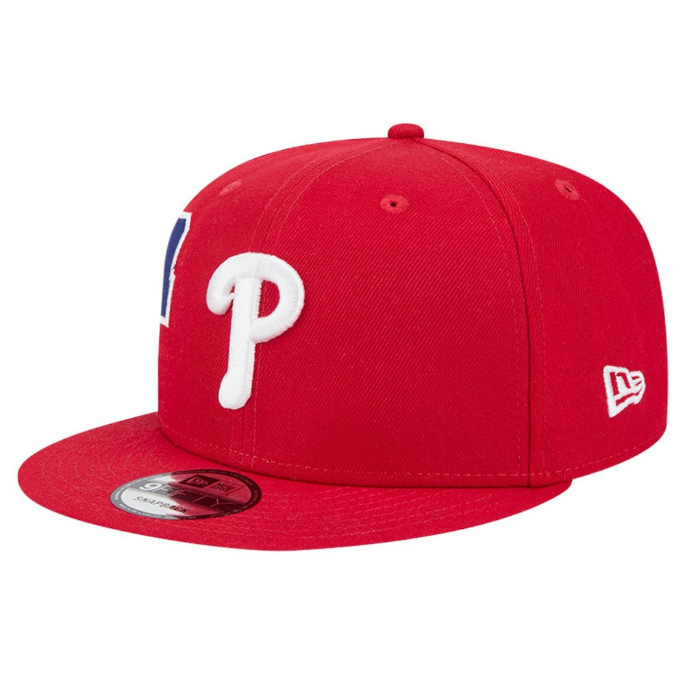 Philadelphia Phillies New Era Logo Strike 9FIFTY Snapback Hat - Red Hats