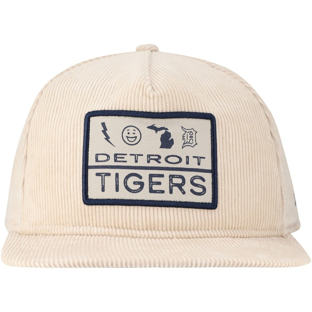 Detroit Tigers New Era Summer Essential Golfer Snapback Hat - Khaki Hats
