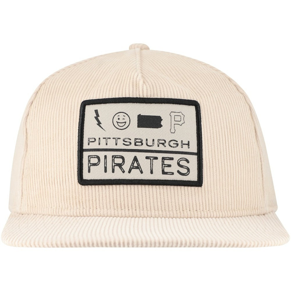 Pittsburgh Pirates New Era Summer Essential Golfer Snapback Hat - Khaki Hats