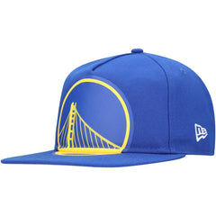 Golden State Warriors Oversized Puff Print Logo Golfer Snapback Hat Royal