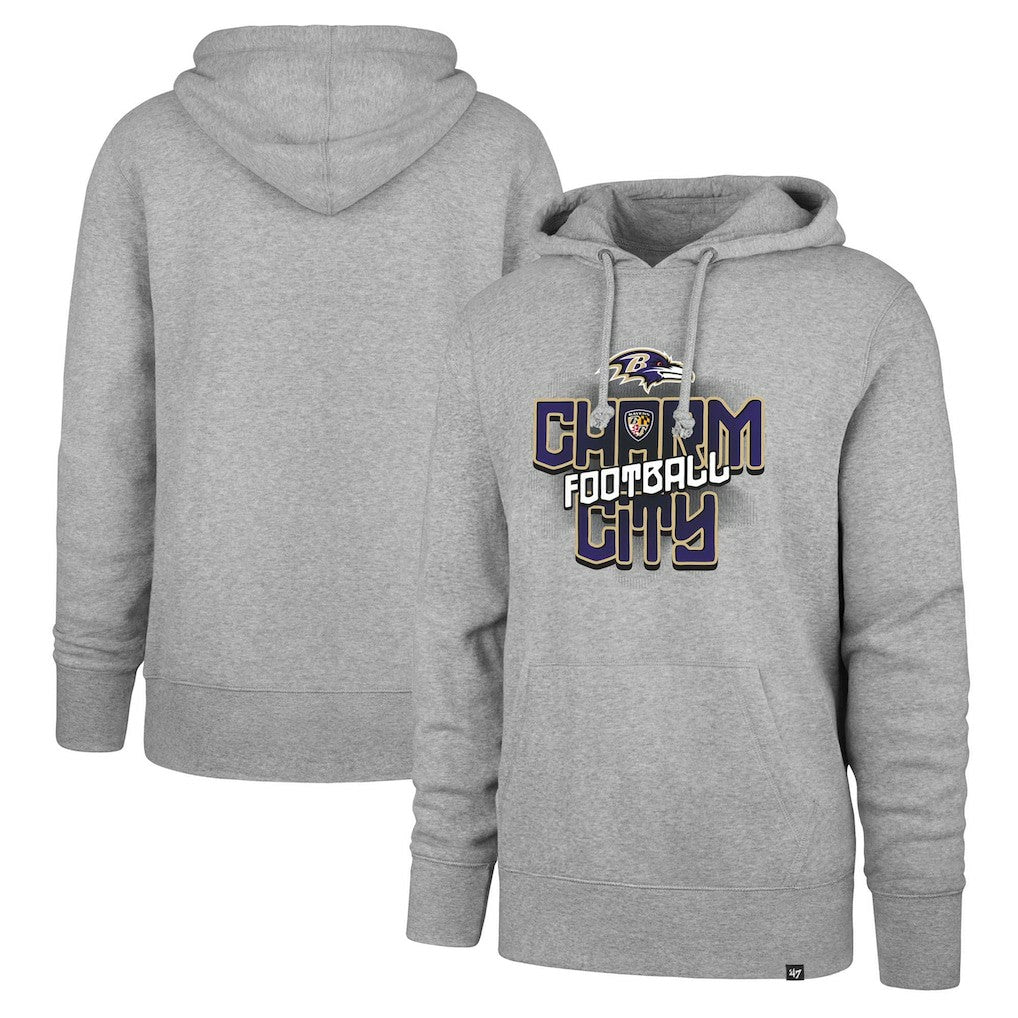 Baltimore Ravens '47 Regional Headline Pullover Hoodie Gray