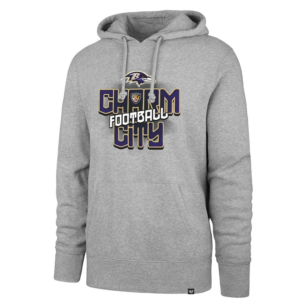 Baltimore Ravens '47 Regional Headline Pullover Hoodie Gray