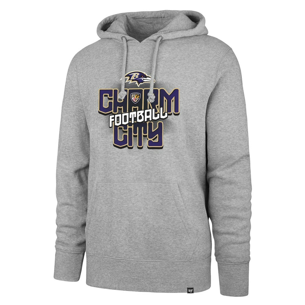 Baltimore Ravens '47 Regional Headline Pullover Hoodie Gray