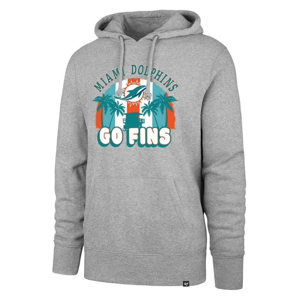 Miami Dolphins '47 Regional Headline Pullover Hoodie Gray