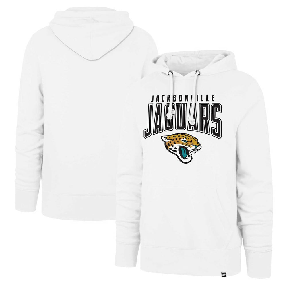 Jacksonville Jaguars '47 Elements Arch Headline Pullover Hoodie White