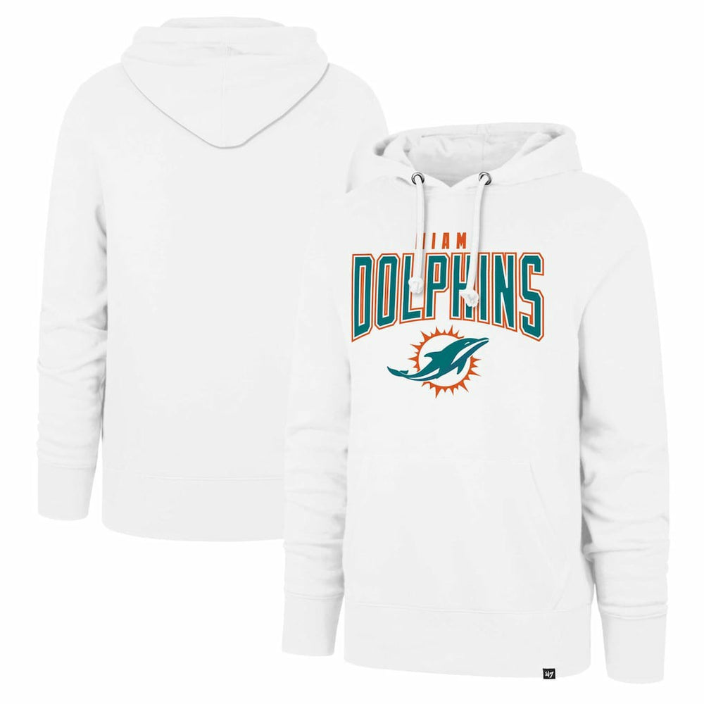 Miami Dolphins '47 Elements Arch Headline Pullover Hoodie White