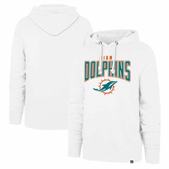 Miami Dolphins '47 Elements Arch Headline Pullover Hoodie White