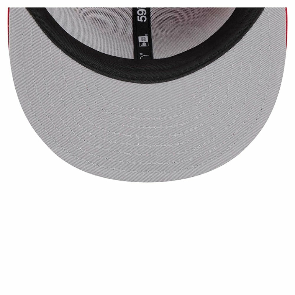 Washington Nationals New Era Script Sided 59FIFTY Fitted Hat - Red Hats