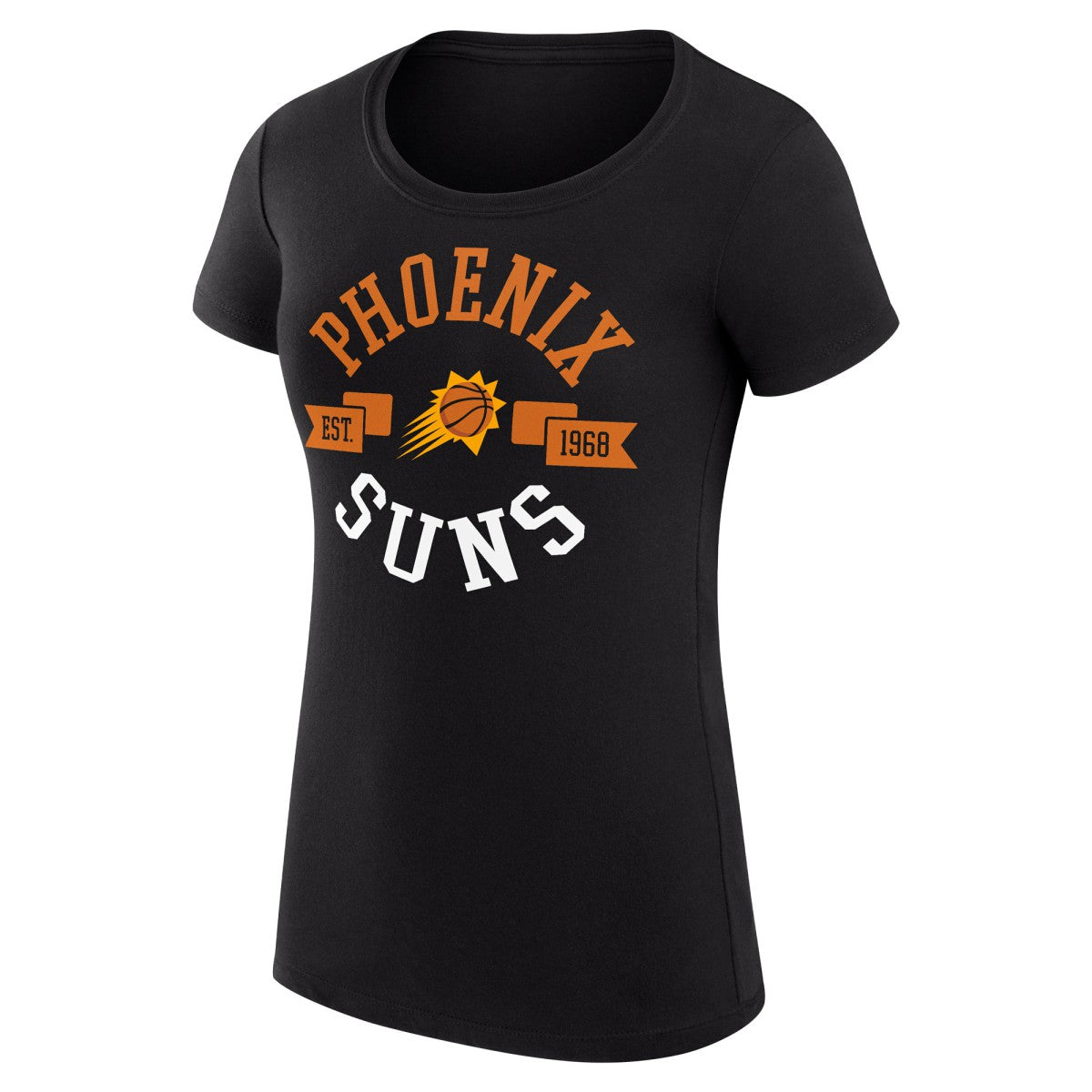 Phoenix Suns G-III 4Her by Carl Banks Women's Super-Slim Fit Lightweight Large City Logo T-Shirt Black