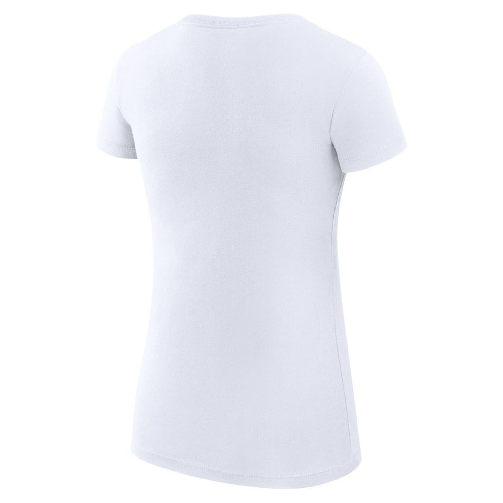 Denver Nuggets G-III 4Her by Carl Banks Women's Super-Slim Fit Lightweight Large City Logo T-Shirt White