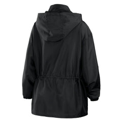 San Francisco Giants WEAR by Erin Andrews Women's Full-Zip Windbreaker Hoodie Jacket - Black Jackets