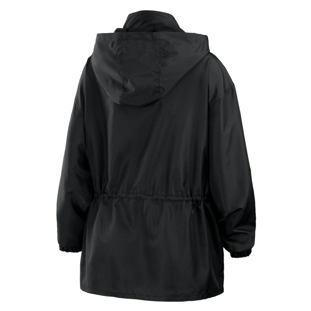 Houston Astros WEAR by Erin Andrews Women's Full-Zip Windbreaker Hoodie Jacket - Black Jackets