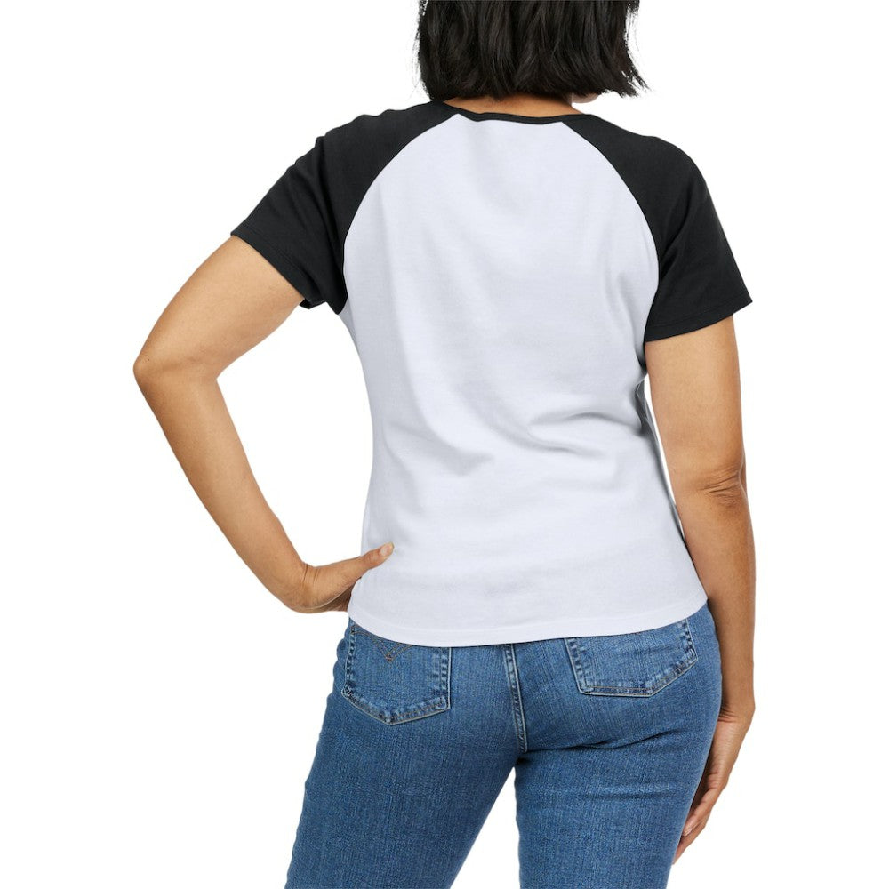 San Francisco Giants WEAR by Erin Andrews Women's Fitted Henley Raglan T-Shirt - White/Black T-shirts