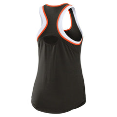 San Francisco Giants WEAR by Erin Andrews Women's Colorblock Racerback Tank Top - Black Tanks