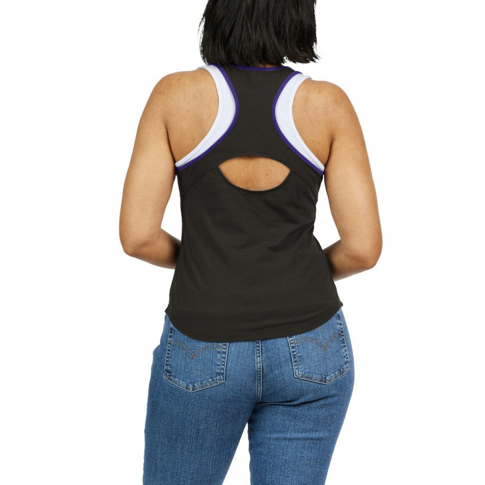 Colorado Rockies WEAR by Erin Andrews Women's Colorblock Racerback Tank Top - Black Tanks