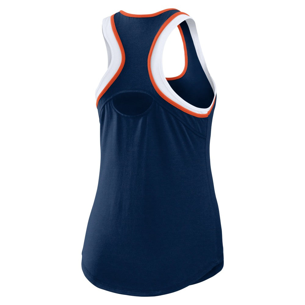 Houston Astros WEAR by Erin Andrews Women's Colorblock Racerback Tank Top - Navy Tanks