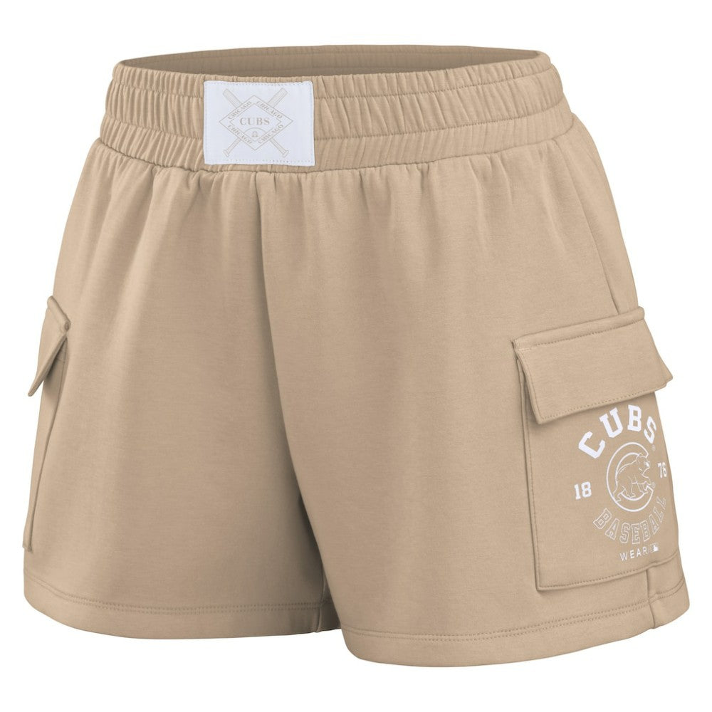 Chicago Cubs WEAR by Erin Andrews Women's Shorts - Tan Shorts
