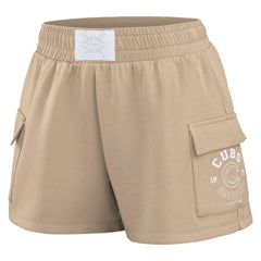 Chicago Cubs WEAR by Erin Andrews Women's Shorts - Tan Shorts